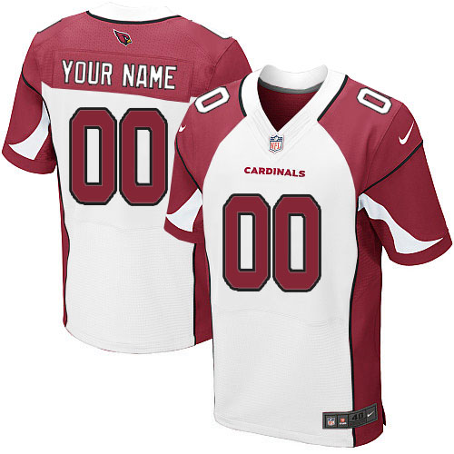 Nike Arizona Cardinals Customized White Stitched Elite Men's NFL Jersey